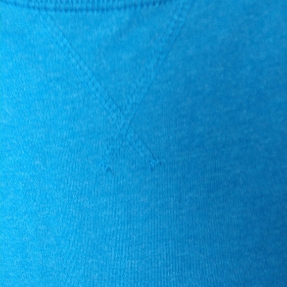 $ St. John's bay teal front pocket side snap sweatshirt. Size PXL - Picture 3 of 11
